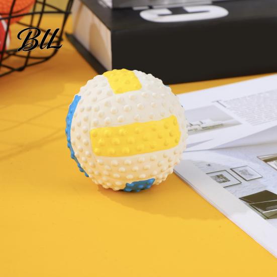 Non-toxic Dog Toy Toys with Sound Latex Chew Balls Raised Texture Teeth Interactive Cleaning Flexible Relieve Boredom And Anxiety