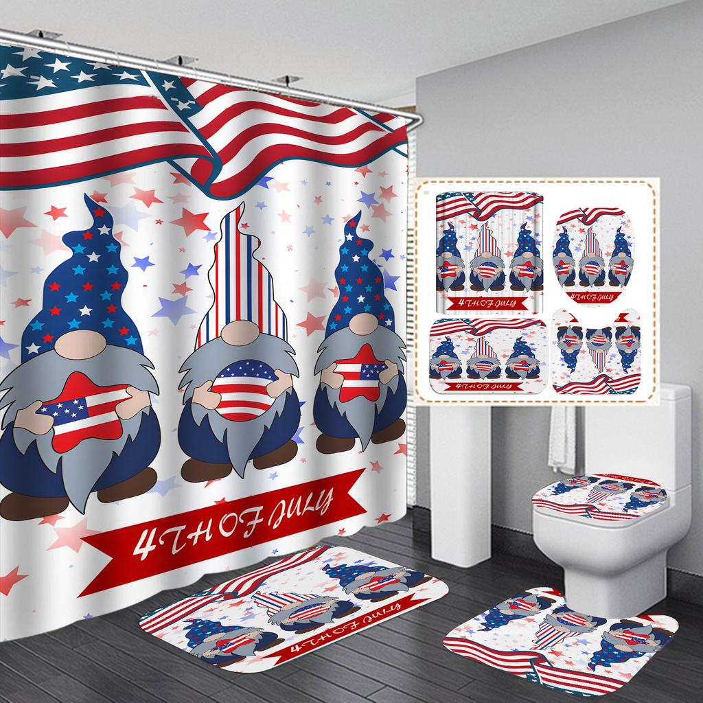 Водонепроницаемая и устойчивая к плесени занавеска для душа для ванной комнаты, разделение сухого и влажного воздуха, затемнение и теплая занавеска для душа, комплект из четырех предметов