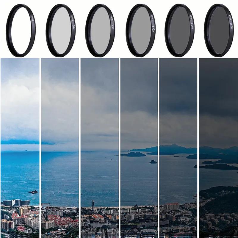 37 49 52 55 58 67 72 77 82 мм Нейтральный Фотографический Плотности ND 2 4 8 16 32 Фильтр Объектива Камеры для Canon Nikon Sony Камеры