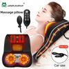 JINKAIRUI Electric Shiatsu Head Neck Cervical Ttraction Body Massager Car Back Pillow with Heating Vibrating Massage Device