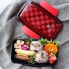 Komori Resin Le Voile Homme Men's Dome Lunch Box 750ml Red