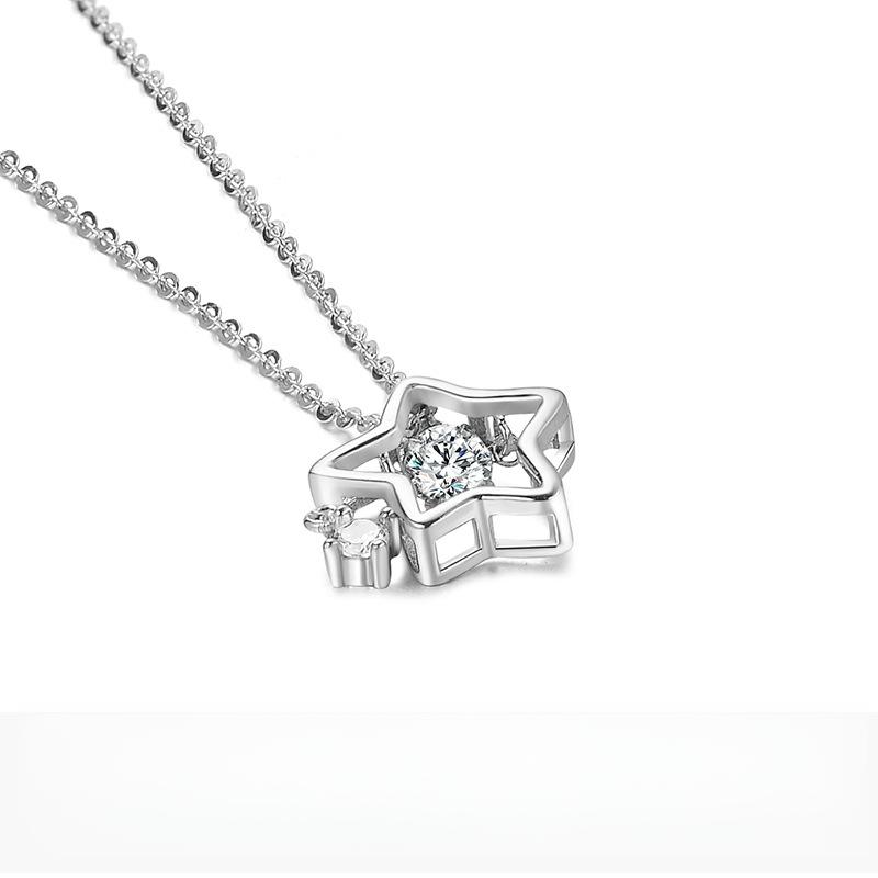 Ожерелье со звездой, подвеска с цирконием «Женский дух», цепочка с пятиконечной звездой в подарок девушке