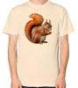 Squirrel Eating A Peanut T-Shirt Men Women Unisex Top