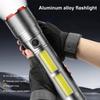 High Powered Flashlight 4 Modes Adjustable Super Bright Waterproof Zoomable Rechargeable Tactical Flashlight with Power Display