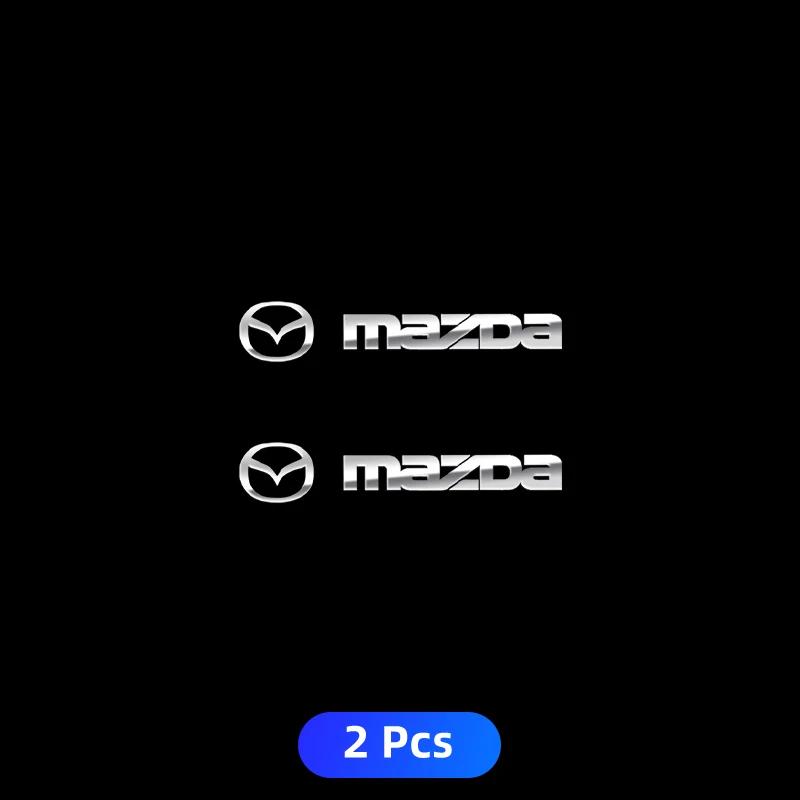 Для автомобиля Mazda Металлический значок Наклейки на дворники Отражающие декоративные наклейки Для Mazda Skyactiv CX-9 CX-8 CX-5 AXELA Стайлинг автомобиля Аксессуары
