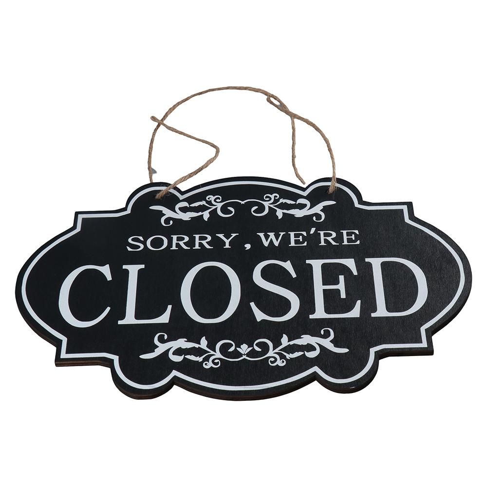 Двусторонняя подвесная табличка с кольцом Открыто и Закрыто Вывеска для кофейного бара Бизнес-вывеска Магазин