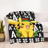 1pc Pikachu Christmas All-Season Comfort, Outdoor Flannel Blanket - Soft, Warm & Cozy for Naps, Camping & Travel 082