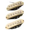 Wilkinson Vintage 60's Staggered Alnico 5 Guitar Pickups (Single Pickup) for Stratocaster Electric Guitars, Cream (Set of 3)