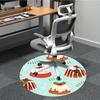 1pc Cake Chair Carpet for Office, Non slip, Soft and Durable Office Rug for Interior Decoration