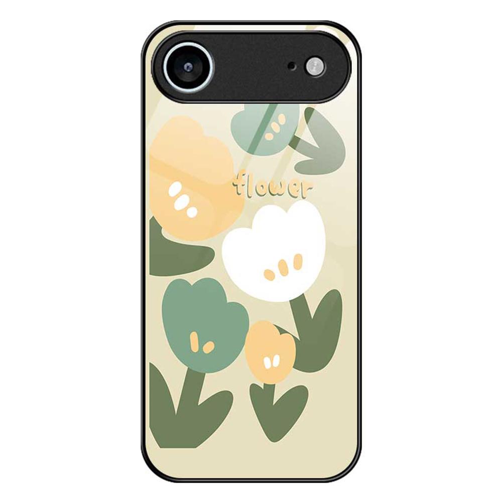 Для iPhone 17 Air Чехол ПК ТПУ Закаленное стекло Печать с рисунком Ударопрочная Задняя крышка для телефона