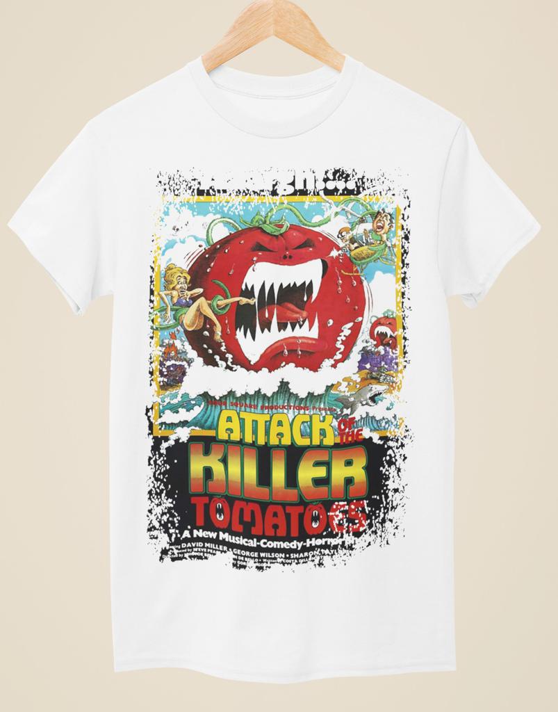 Attack of the Killer Tomatoes - Movie Poster Inspired Unisex White T-Shirt