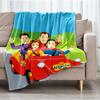 The Wiggles Theme Printed Blanket - Perfect for Couch, Bed, Travel & Outdoor Use | Machine Washable, Cozy & Durable.
