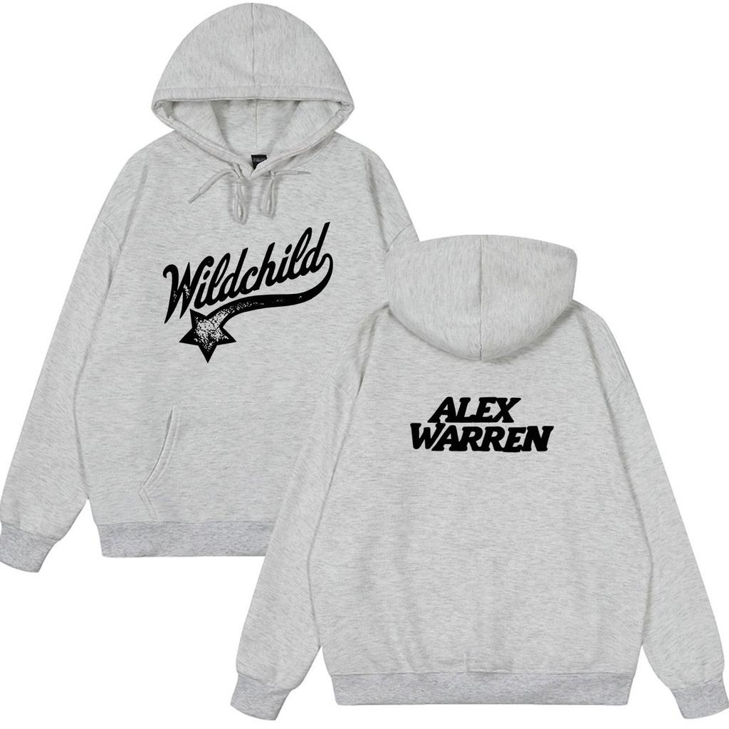 Alex Warren Album Wild Child Tour 2026 Merch Hoodie Men Women Fashion Pullover Winter Loose Casual Hip-hop Oversized Sweatshirts