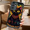 Чехол для телефона: 2D Плоский защитный чехол-книжка для Samsung Galaxy A34 A35 M05 M06 S20 S22 S21 FE Plus 5G, с рисунком Черный кот, Подарок на Рождество и Хэллоуин