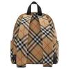 Burberry Двусторонняя молния Передний карман Украшенный Дизайн Рыцаря в Экипировке Полиэстер Рюкзак Маленький Мужской Рюкзак Бежевый 81023541