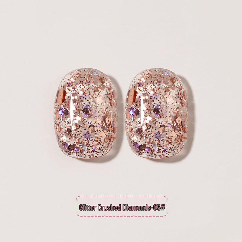 2024 Супер Вспышка Серебряный Бриллиантовый Глиттер Гель-лак для Ногтей