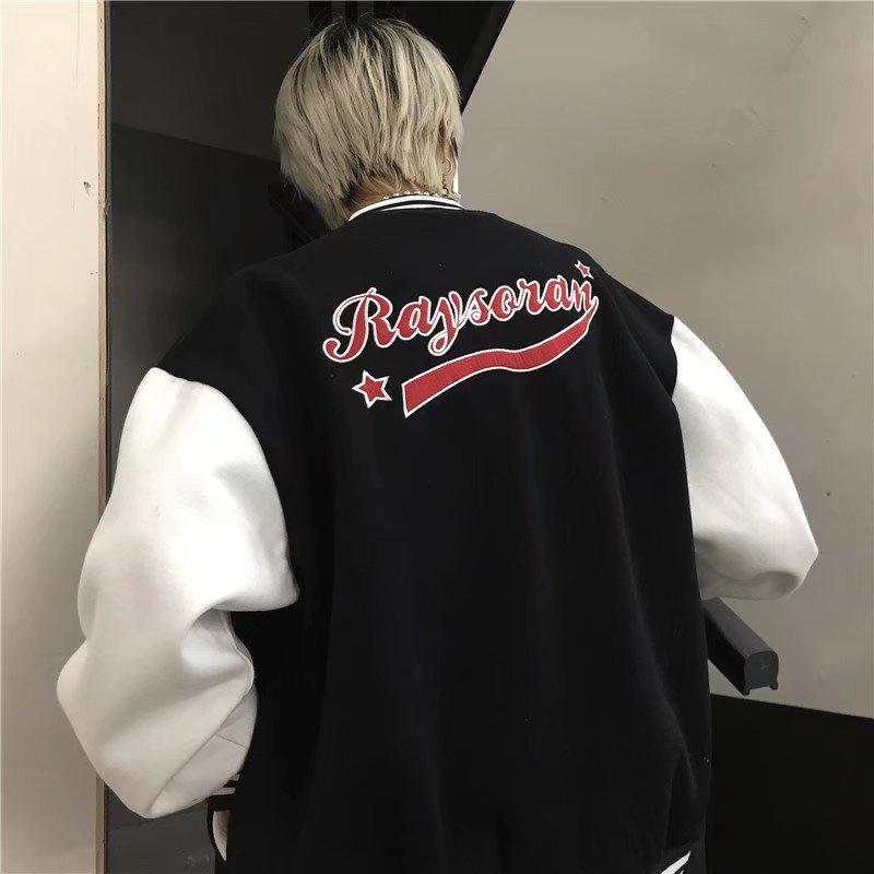 Мужская и женская модная брендовая толстовка с капюшоном Jacketamerican Retro Baseball Свободная куртка Мужская мода Сплошной цвет Топ Свободная куртка больших размеров