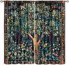 Винтажные затемняющие шторы William Morris с цветочным узором Ретро шторы с принтом растений, цветов, лесных деревьев для гостиной Бу