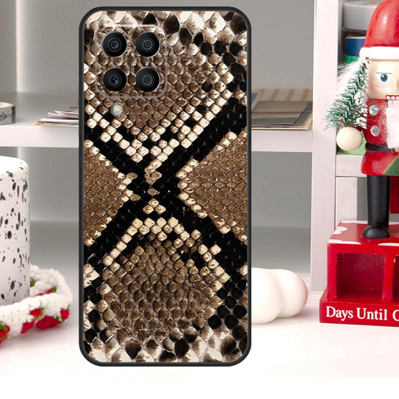 Чехол со змеиной кожей для Samsung Galaxy M55 M15 M13 M23 M33 M53 M20 M21 M51 M12 M32 M52 M34 M54 M31s M30s