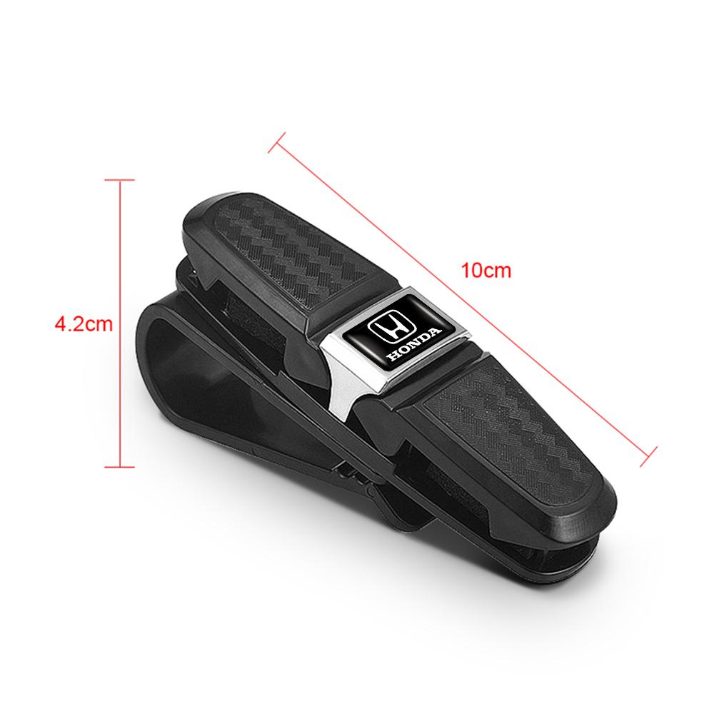 ABS Car Sun Visor Glasses Sunglasses Clip Card Ticket Holder Fastener Universal For Honda Mugen Power Civic Accord Odyssey Jazz CX9