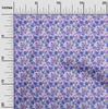 oneOone Cotton Flex Medium Blue Fabric Floral Quilting Supplies Print Sewing Fabric By The Yard 40 Inch