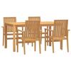 VidaXL 5-piece Garden Dining Set Solid Teak Wood 3157915
