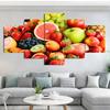 5 панелей тропический питательный баланс фрукты современный холст картина постер и принт настенное искусство домашний декор для гостиной без рамки