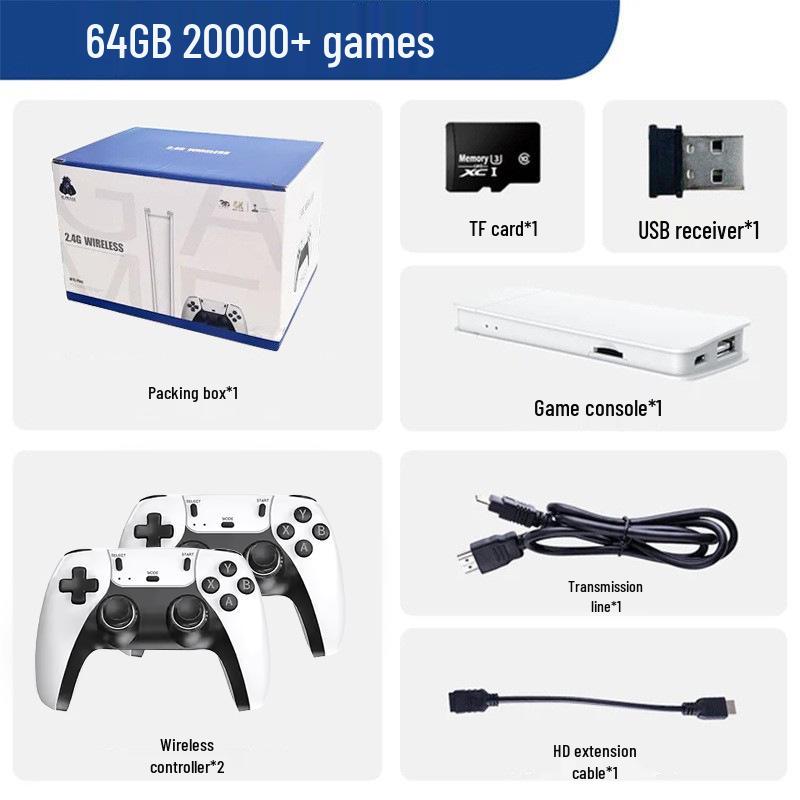 Игровая консоль Crossm15 Retro HD 4K HDMI Беспроводная с двумя игроками Аркадная