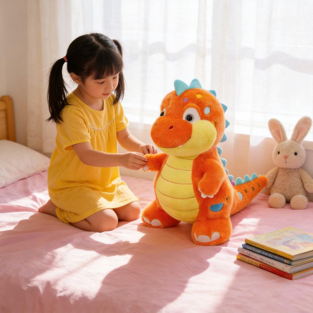 Soft Dinosaur Plush Doll For Children Bedroom Play And Collecting