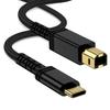 Printer Cable 1.83M USB C To B Gold Plated USB2.0 High Speed Transfer Epson Canon Brother HP Scanner/fax/copy Machine Compatible
