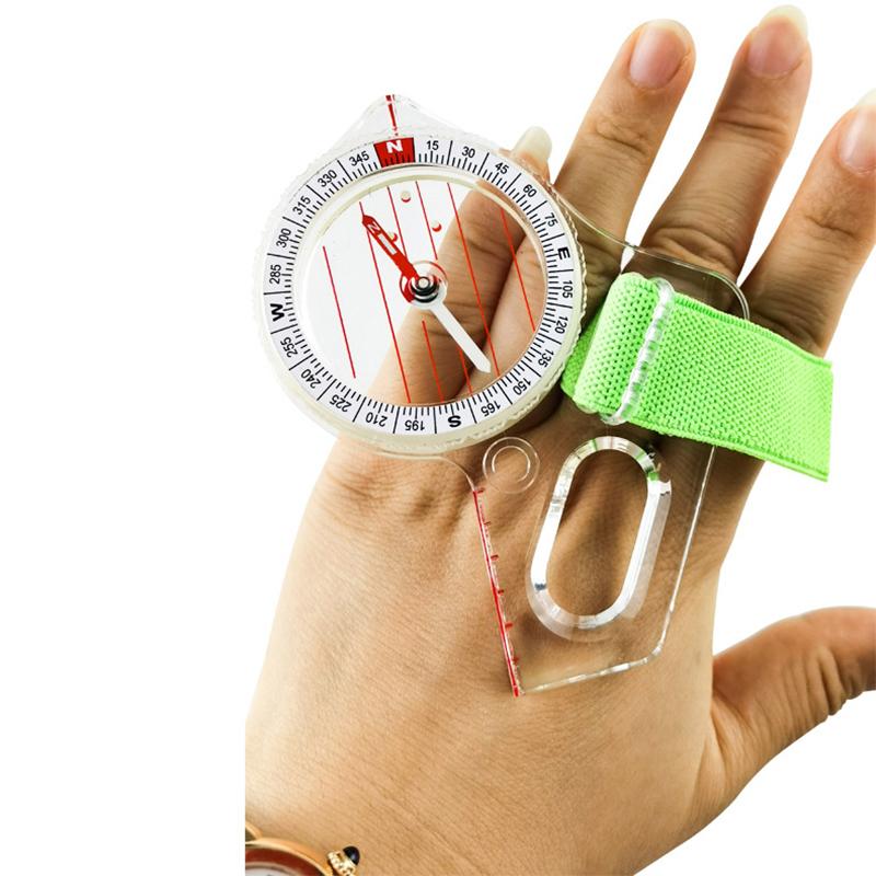 1Pc Outdoor Professional Thumb Compass Elite Competition Orienteering Compass