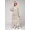 New Summer Women Lace Knitted Dress Long Sleeve Casual Loose Basic Fashion White Dimanaf
