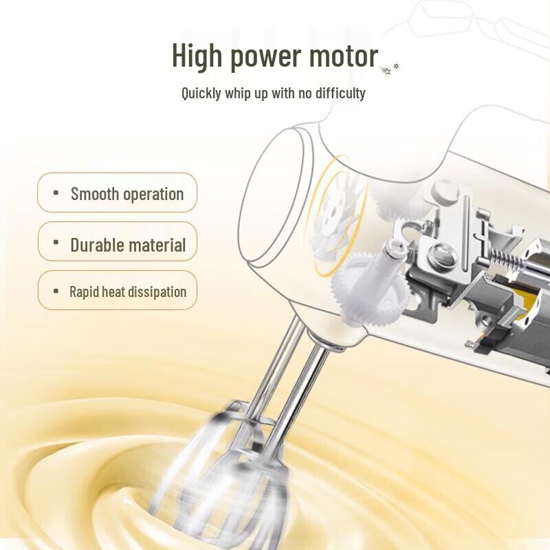 Bear Mini Electric Hand Mixer with Storage CN plug (adapter included)