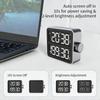 Цифровой таймер с USB-зарядкой, двойной LED-экран, обратный отсчет, магнитная задняя сторона, регулируемая громкость, для готовки, тренировок