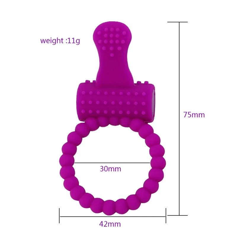 Vibrator Elastic Rabbit Penis Cock Ring Clitoral Stimulator For Delay Ejaculation Couple Erotic Sex Toy