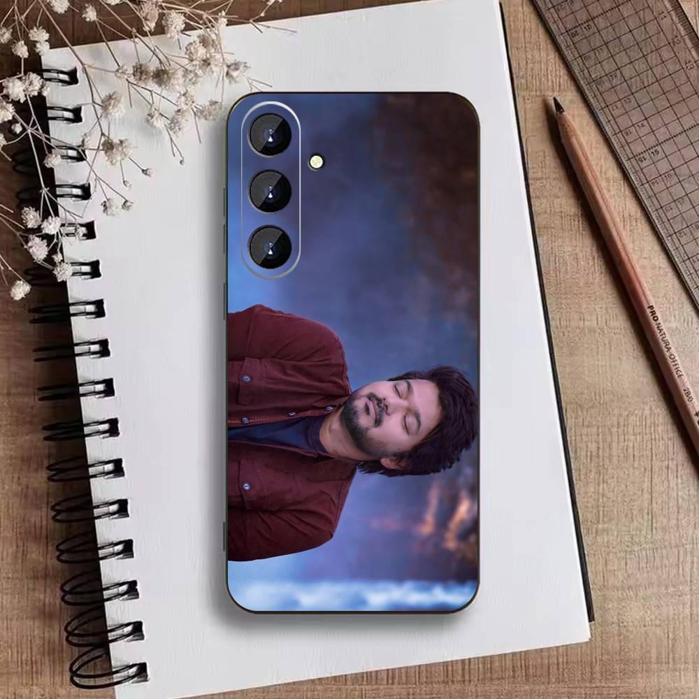 P-ThalaPathy V-Vijay Actor Phone Case For Samsung Galaxy A73,A72,A71,A70,A52,A51 Others Soft Black Cover
