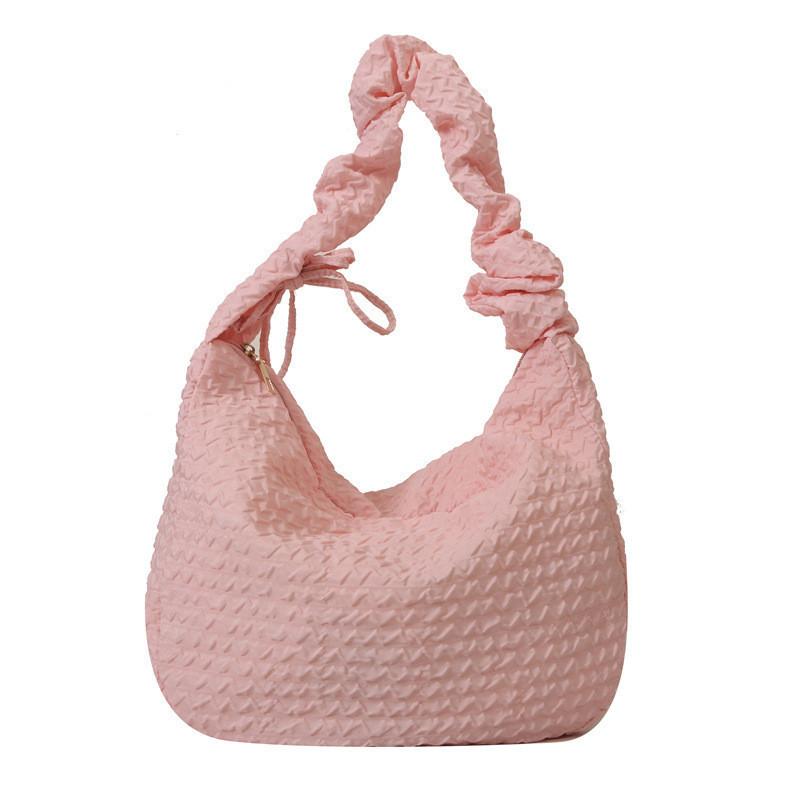 Stylish Cloud Puff Floral Tote Bag For Girls Street Fashion Canvas Shoulder Bag 2023