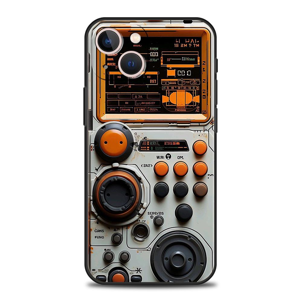 Retro Recording Device Printed Phone Case Cover for iPhone 16 15 14 13 12 Pro Max 11 Pro Max 7 8 Plus XS XR Soft TPU Shell Capas
