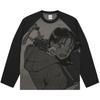 Palace Вид сзади Реглан с длинным рукавом Черный/Моно Унисекс Топы P29ES062