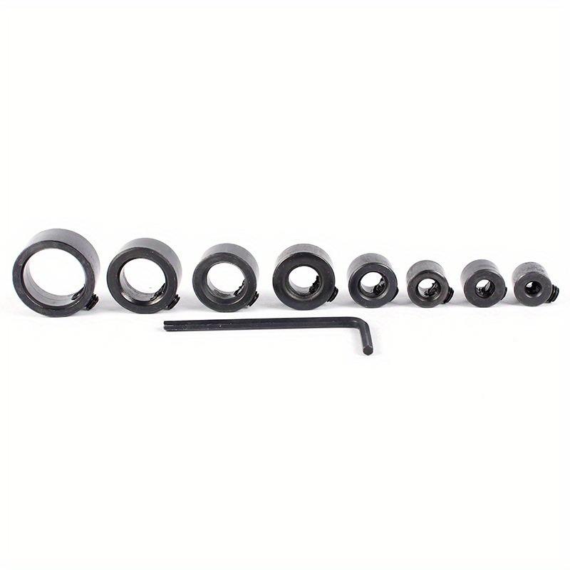 Набор из 9 позиционеров сверл — малый гаечный ключ, кольцо-ограничитель глубины и ограничитель сверла для деревообработки