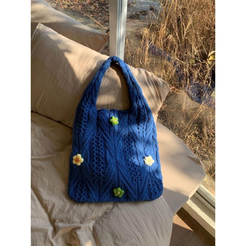 Вязаная сумка Тканая сумка Flower Niche All-in-one Bag Женская сумка через плечо Premium Sense