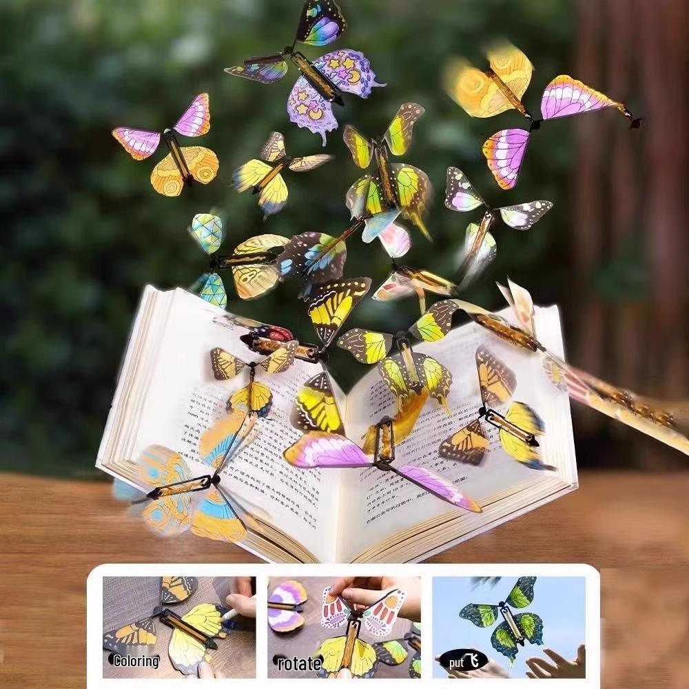 DIY Flying Butterfly Prank Toy - Interactive Parent-Child Craft & Gift