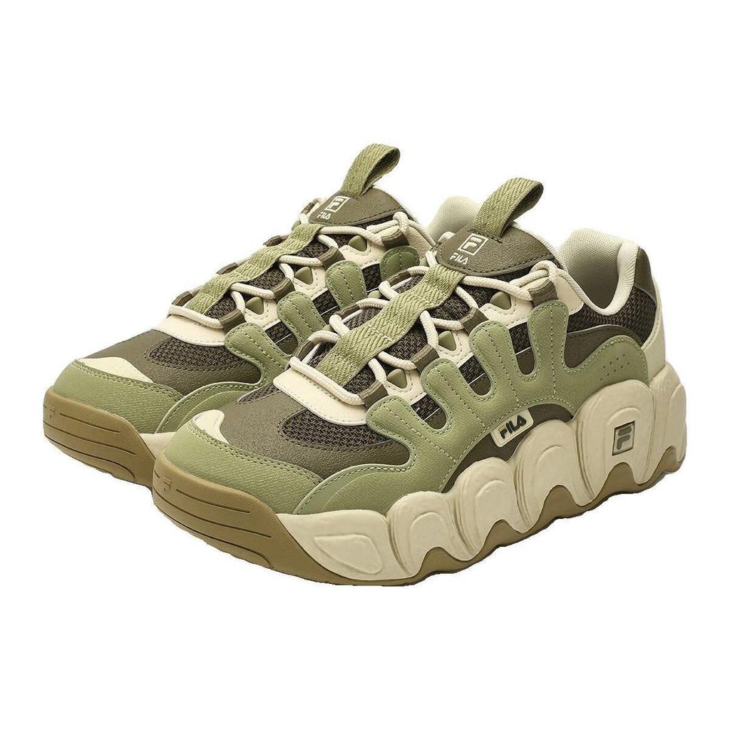 Fila Mars 1 Comfortable Versatile Shock Absorbing Non-Slip Low-Top Dad Shoes Men Sneakers Olive-Green F12M342103FOA