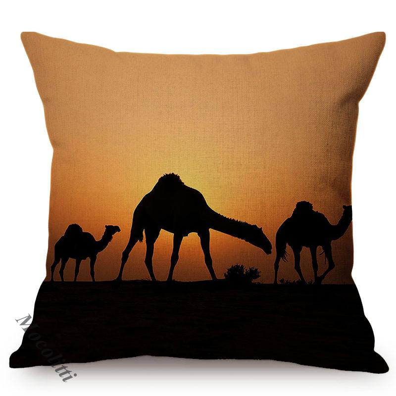 African Wild Grassland Animals Throw Pillow Cover Zebra Giraffe Lion Cushion Cover For Home Chair Sofa Decoration Pillowcases