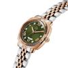 Jissisigye Two-Tone Green Flare Cushion Lady (Z44004L3) Women'S Watch