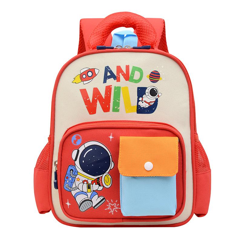 Kindergarten Primary School Students Schoolbag Going Out To Play Cartoon Animation Children Small Backpack Girls Boys Contrasting Backpack