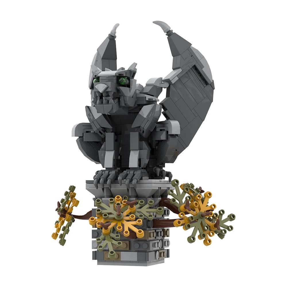 Gobricks MOC Мифические существа V: Гаргулья Кирпичики Модель Строительные Блоки Игрушки Подарок