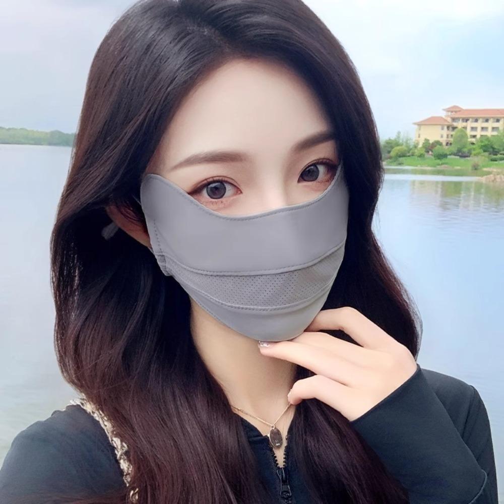 Washable Sunscreen Mask Breathable Anti-sun Mask New Face Veil Gift