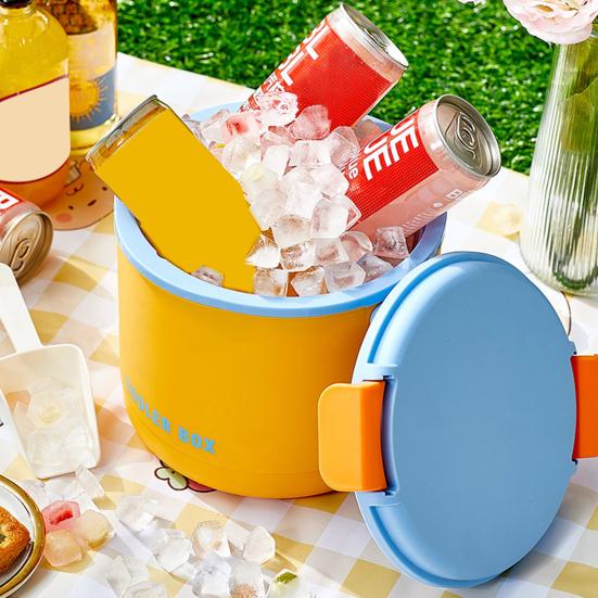 Ведро для льда Лоток для кубиков льда с крышкой и контейнером Эффективная форма для приготовления льда для морозильника Легкосъемный многоразовый генератор кубиков льда для напитков Кофе