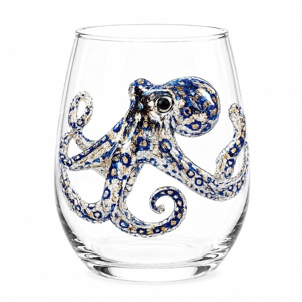 Funny Glass Tea Cup 3D Creative Clear Milk Cup Unique Ocean Animal Mug  Coastal Home